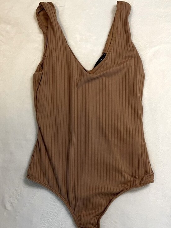 Tops - Bodysuit‎ Brown/Tan Womens